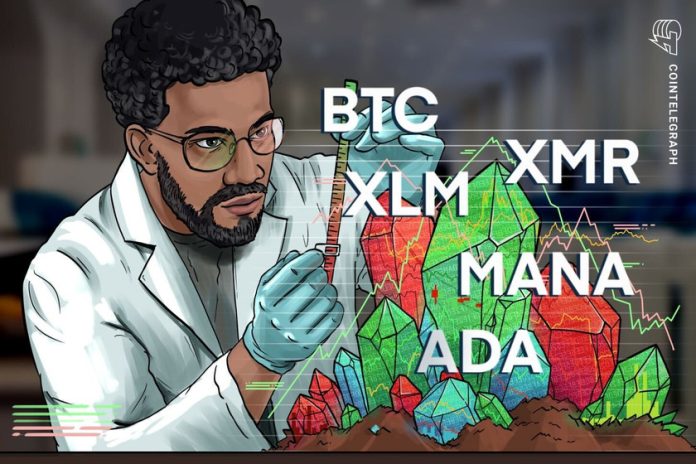 top-5-cryptocurrencies-to-watch-this-week:-btc,-ada,-xlm,-xmr,-mana