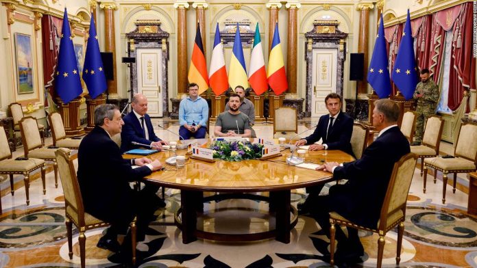 ‘we-are-at-a-turning-point-in-european-history’:-eu-leaders-visit-kyiv-as-zelensky-presses-for-more-support ‘we-are-at-a-turning-point-in-european-history’:-eu-leaders-visit-kyiv-as-zelensky-presses-for-more-support