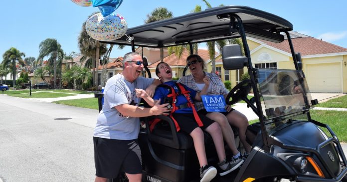 teen-granted-wish-for-customized-golf-cart