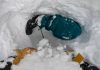 A snowboarder got buried upside down in snow. See skier’s quick reaction. a-snowboarder-got-buried-upside-down-in-snow-see-skier’s-quick-reaction.
