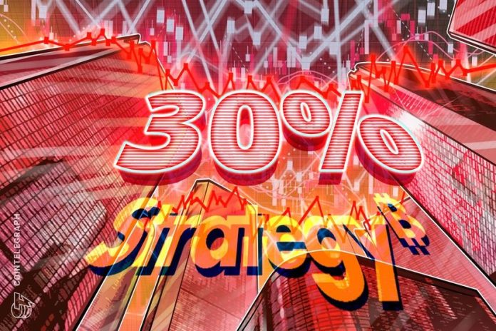 strategy-shares-down-30%-since-saylor’s-forbes-cover strategy-shares-down-30%-since-saylor’s-forbes-cover